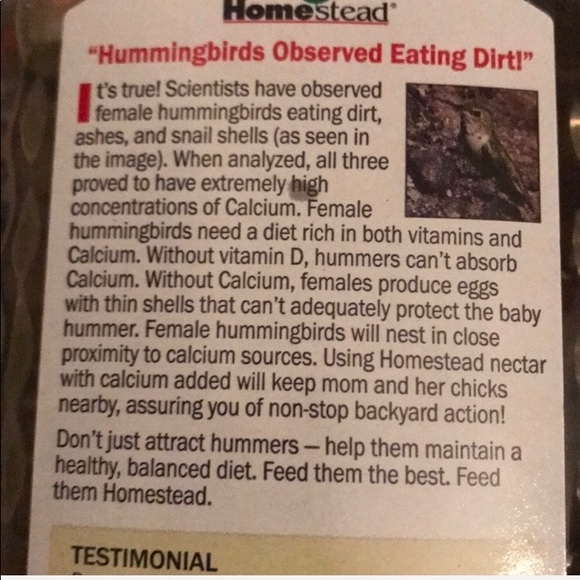 2 Hummingbird nectar bird concentrate new sealed - Picture 3 of 4